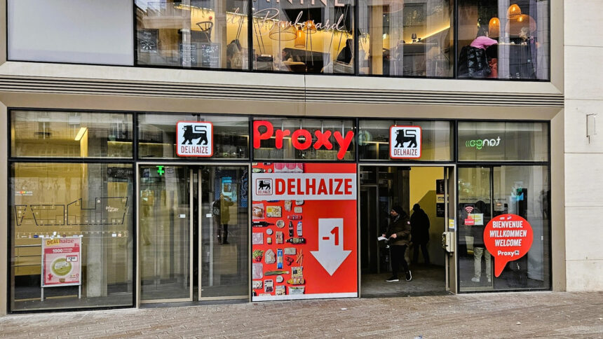 Κατάστημα Delhaize Proxy στην πλατεία Hamilius του Λουξεμβούργου