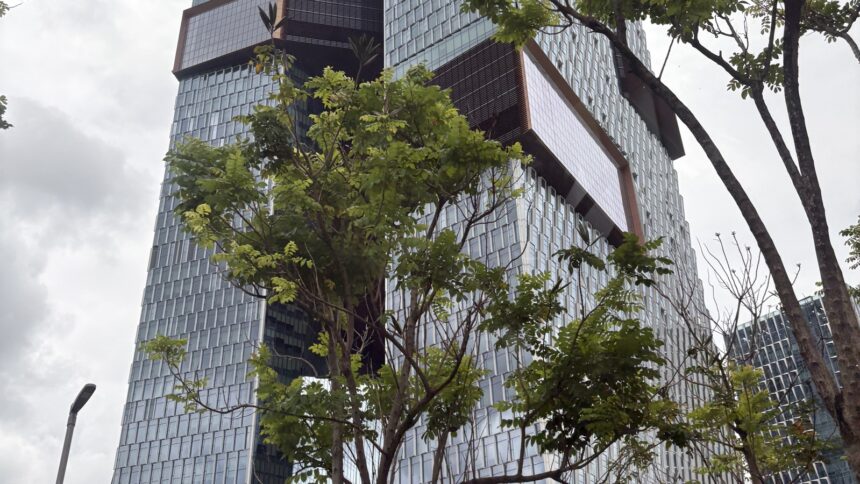 Head office of Tencent, the Tencent Seafront Towers, in Shenzhen