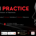 AI in Practice στις 19 Οκτωβρίου στο Ευρωπαϊκό Πανεπιστήμιο Κύπρου, με τους Paris Thoma, George Malekkos και Monica Odysseos