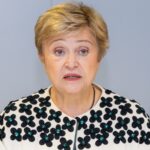 Η Κρισταλίνα Γκεοργκίεβα στις Βρυξέλλες, 8 Σεπτεμβρίου 2026. Φωτογραφία αρχείου της ηγεσίας του ΔΝΤ, όχι από την ενημέρωση της 13ης Οκτωβρίου.