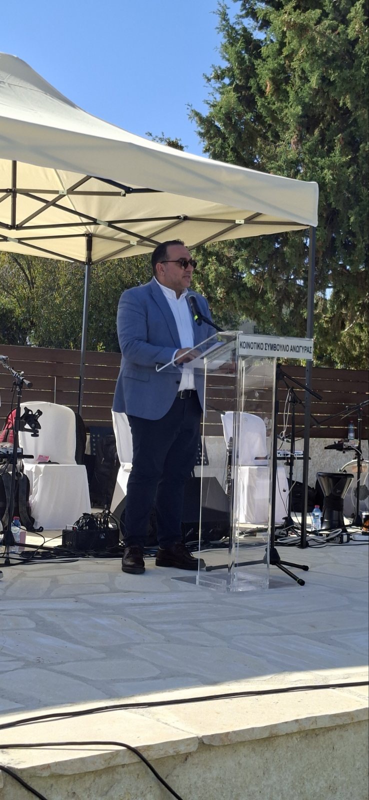 Ομιλία στο πλαίσιο της διοργάνωσης στην Ανώγυρα, από το επίσημο φωτογραφικό υλικό της ΕΤΑΠ Λεμεσού