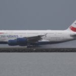 A380 της British Airways αναχωρεί από το Σαν Φρανσίσκο