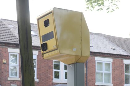 Κάμερα ταχύτητας στο Long Eaton της Αγγλίας στις 15 Μαΐου 2026
