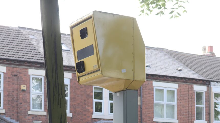 Κάμερα ταχύτητας στο Long Eaton της Αγγλίας στις 15 Μαΐου 2026