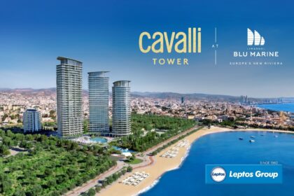 Επίσημη αρχιτεκτονική απεικόνιση του Cavalli Tower στο Limassol Blu Marine