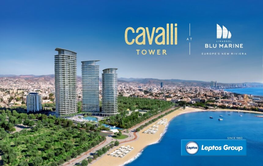 Επίσημη αρχιτεκτονική απεικόνιση του Cavalli Tower στο Limassol Blu Marine