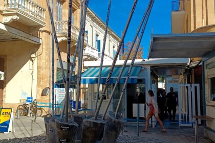 Το σημείο διέλευσης στην οδό Λήδρας στη Λευκωσία