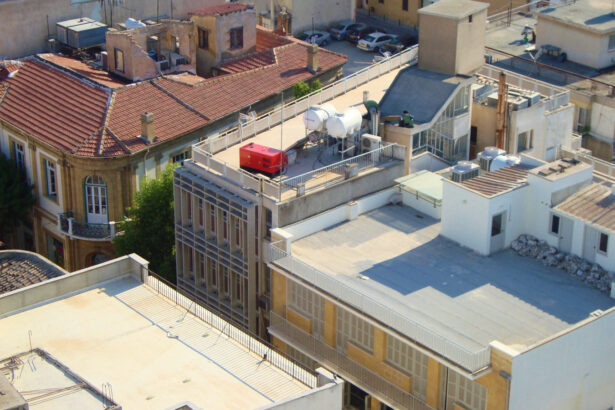 Στέγες κτιρίων στην παλιά Λευκωσία. Φωτογραφία αρχείου, 10 Αυγούστου 2011.
