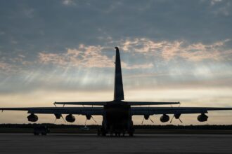 MC-130J Commando II στο έδαφος κατά την άσκηση Northern Strike στο Μίσιγκαν.