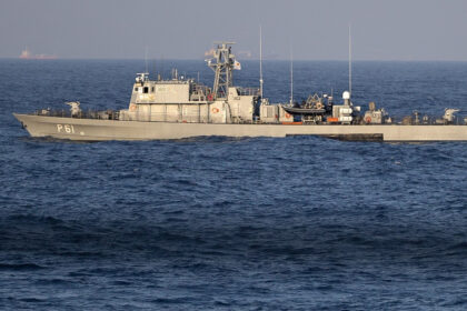 Το κυπριακό περιπολικό Αρχιπλοίαρχος Ανδρέας Ιωαννίδης P61 στη θάλασσα ανοικτά της Λεμεσού