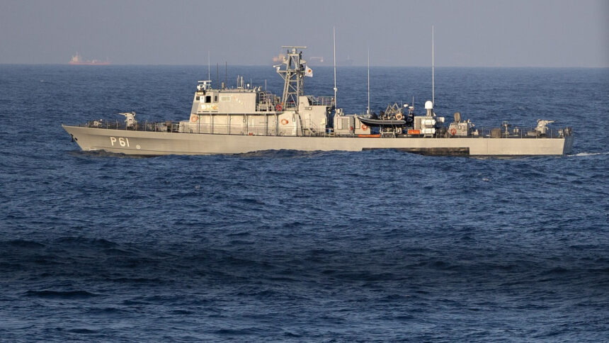 Το κυπριακό περιπολικό Αρχιπλοίαρχος Ανδρέας Ιωαννίδης P61 στη θάλασσα ανοικτά της Λεμεσού