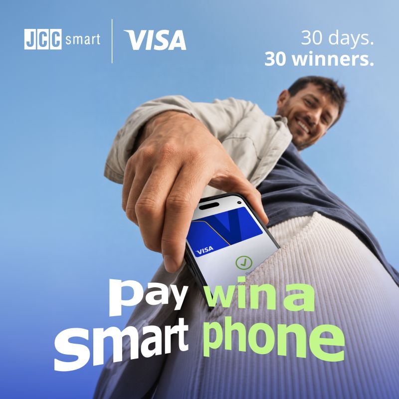 Επίσημο εικαστικό JCCsmart και Visa με πληρωμή από ψηφιακό πορτοφόλι και smartphones ως έπαθλα