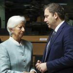 Η Κριστίν Λαγκάρντ συνομιλεί με τον Λαρς Κλίνγκμπαϊλ στο ECOFIN στις 9 Οκτωβρίου 2026