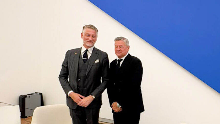 Ted Sarandos και Alessandro Giuli, Sommet Lumière, Saint-Paul-de-Vence Γαλλίας, Σεπτέμβριος 2026