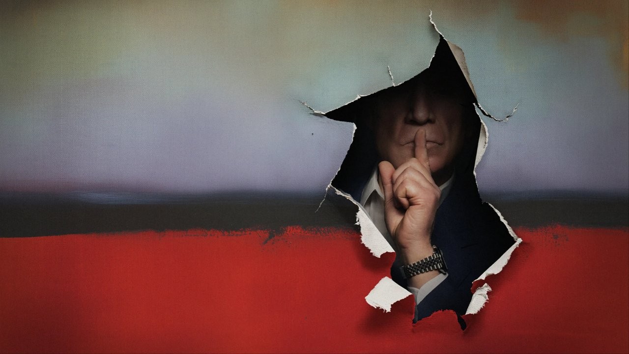 Επίσημο εικαστικό του ντοκιμαντέρ The Oligarch and the Art Dealer, που προβάλλεται στο NIFINALE