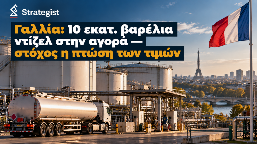 Γαλλία: 10 εκατ. βαρέλια ντίζελ στην αγορά — στόχος η πτώση των τιμών Γαλλία: 10 εκατ. βαρέλια ντίζελ στην αγορά — στόχος η πτώση των τιμών