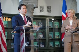 Ο Μάρκο Ρούμπιο σε κοινές δηλώσεις στην Ισλανδία