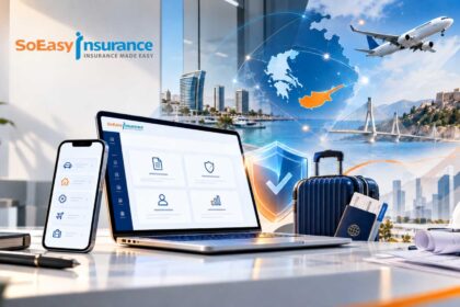 Επίσημο εικαστικό της SoEasy Insurance Brokers για τις ψηφιακές και εξειδικευμένες ασφαλιστικές λύσεις