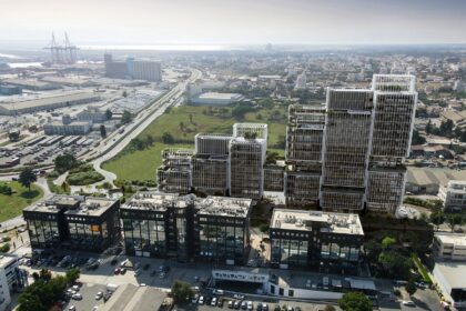 Αρχιτεκτονική απεικόνιση του προτεινόμενου συγκροτήματος Oriantum κοντά στο λιμάνι Λεμεσού