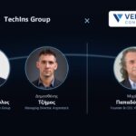 Εικαστικό TechIns Group και Velicor Consulting με Λεωνίδα Διαμαντόπουλο, Δημοσθένη Τζίμο και Μιχάλη Παπαδόπουλο