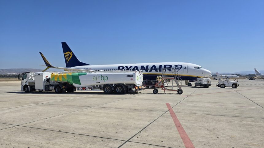 Αεροσκάφος της Ryanair στο αεροδρόμιο Πάφου τον Σεπτέμβριο 2026
