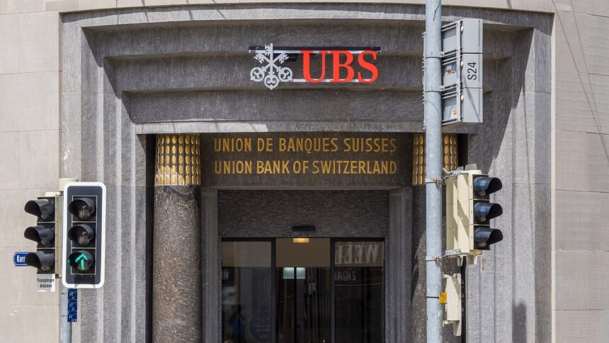 Είσοδος καταστήματος της UBS στο Σεν Γκάλεν