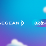 Επίσημο εικαστικό της συνεργασίας AEGEAN και Wolt+